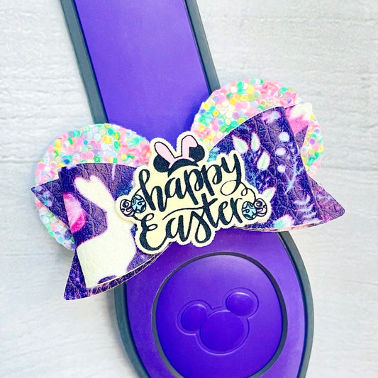 Happy Easter Ear Band Bow