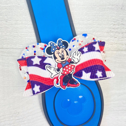 Mrs. Mouse Independence Day Ear Band Bow