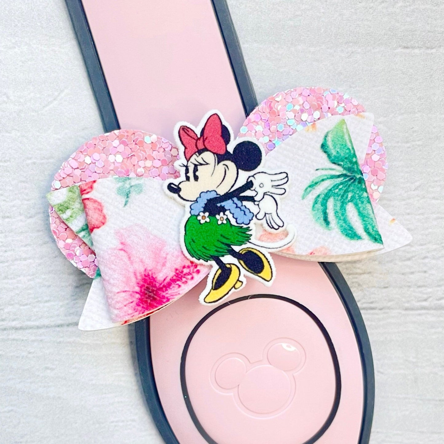 Hula Luau Ear Band Bow