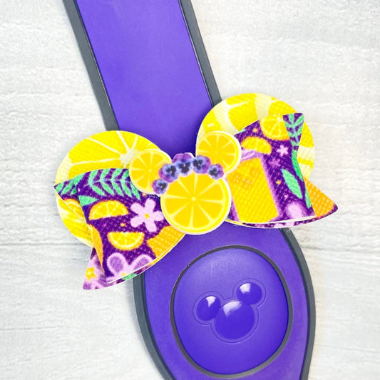 Violet Lemonade Ear Band Bow