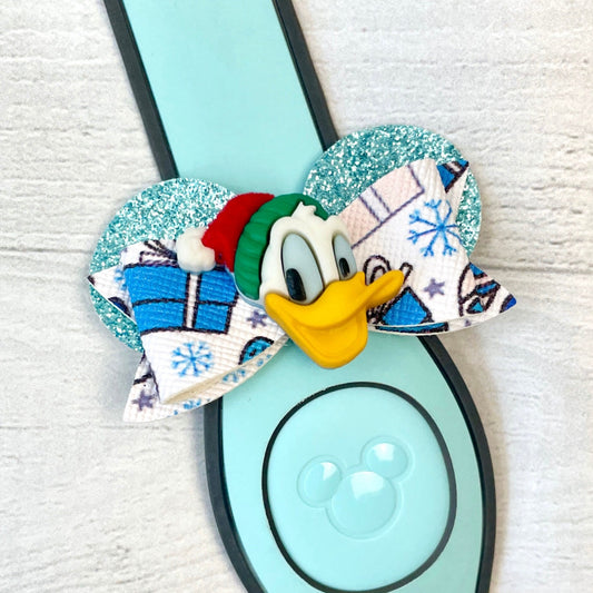 Holiday Duck Ear Band Bow