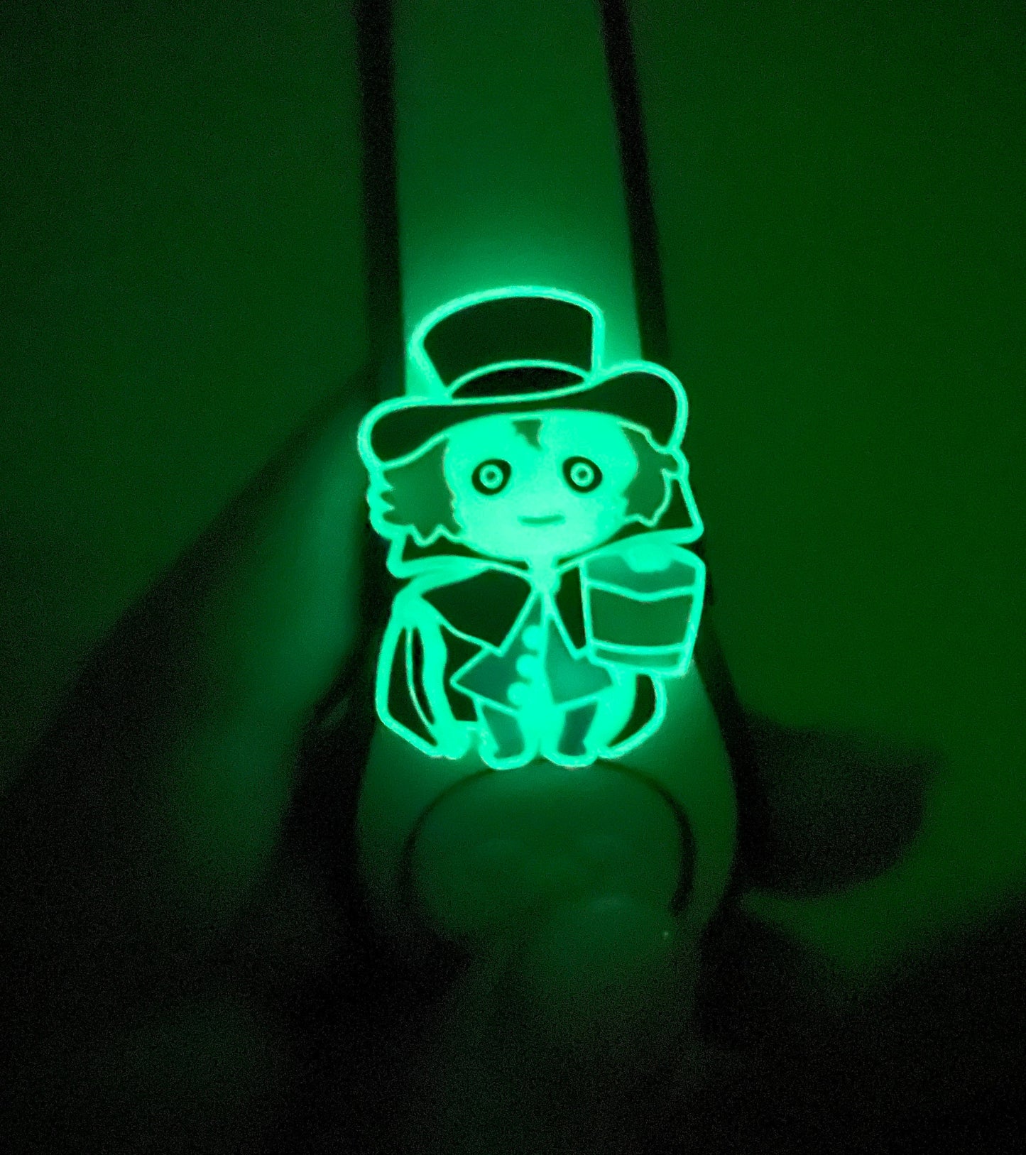 Hatbox Ghost Glow in the Dark Band Slider