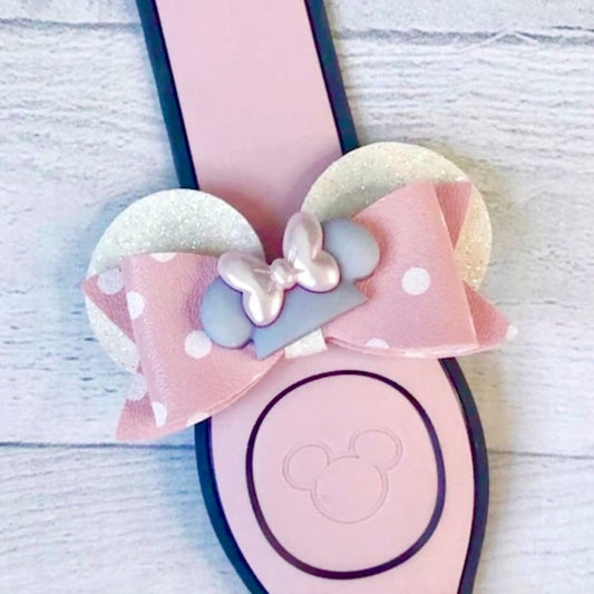 Pink Minnie Hat Ear Band Bow
