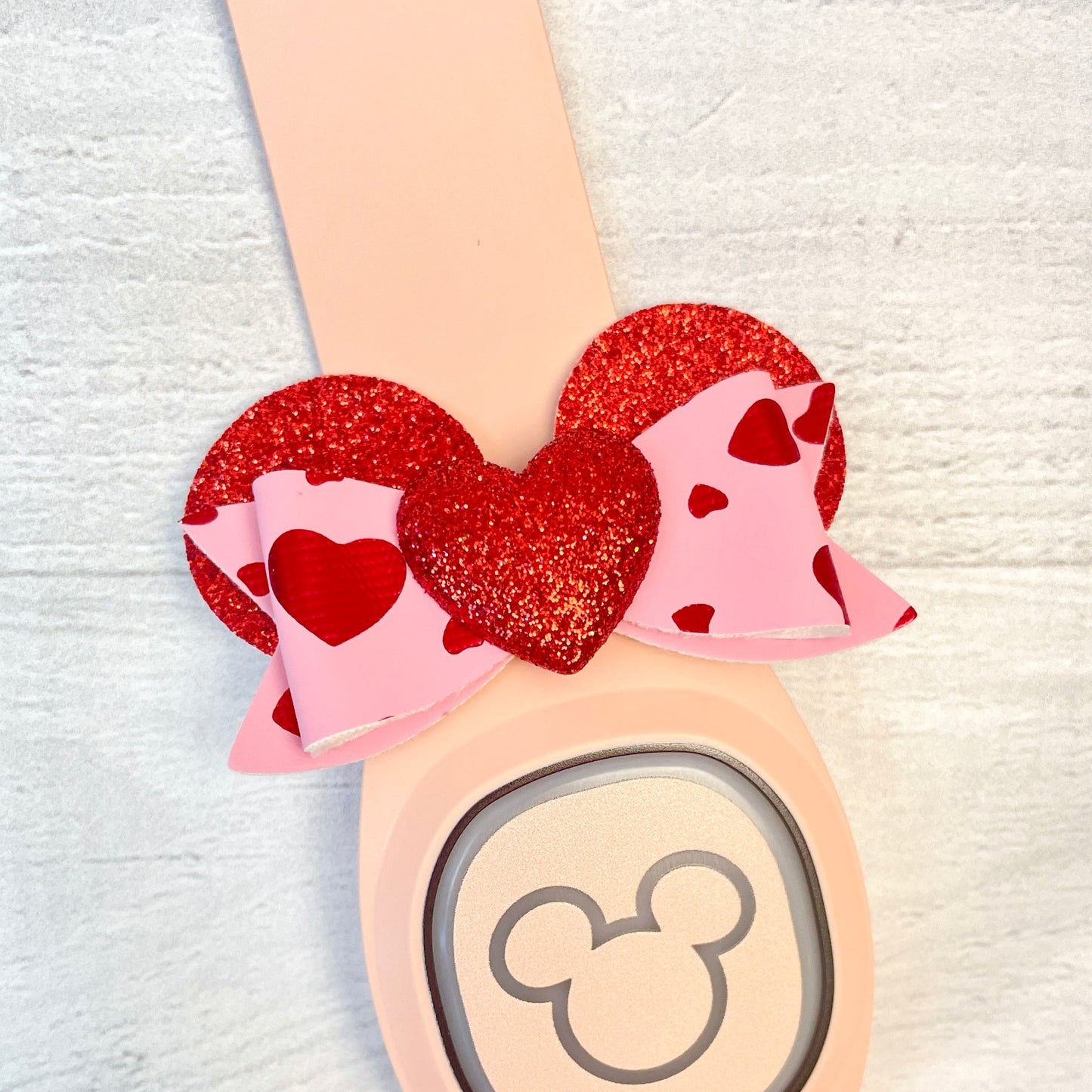 Valentine's Heart Ear Band Bow