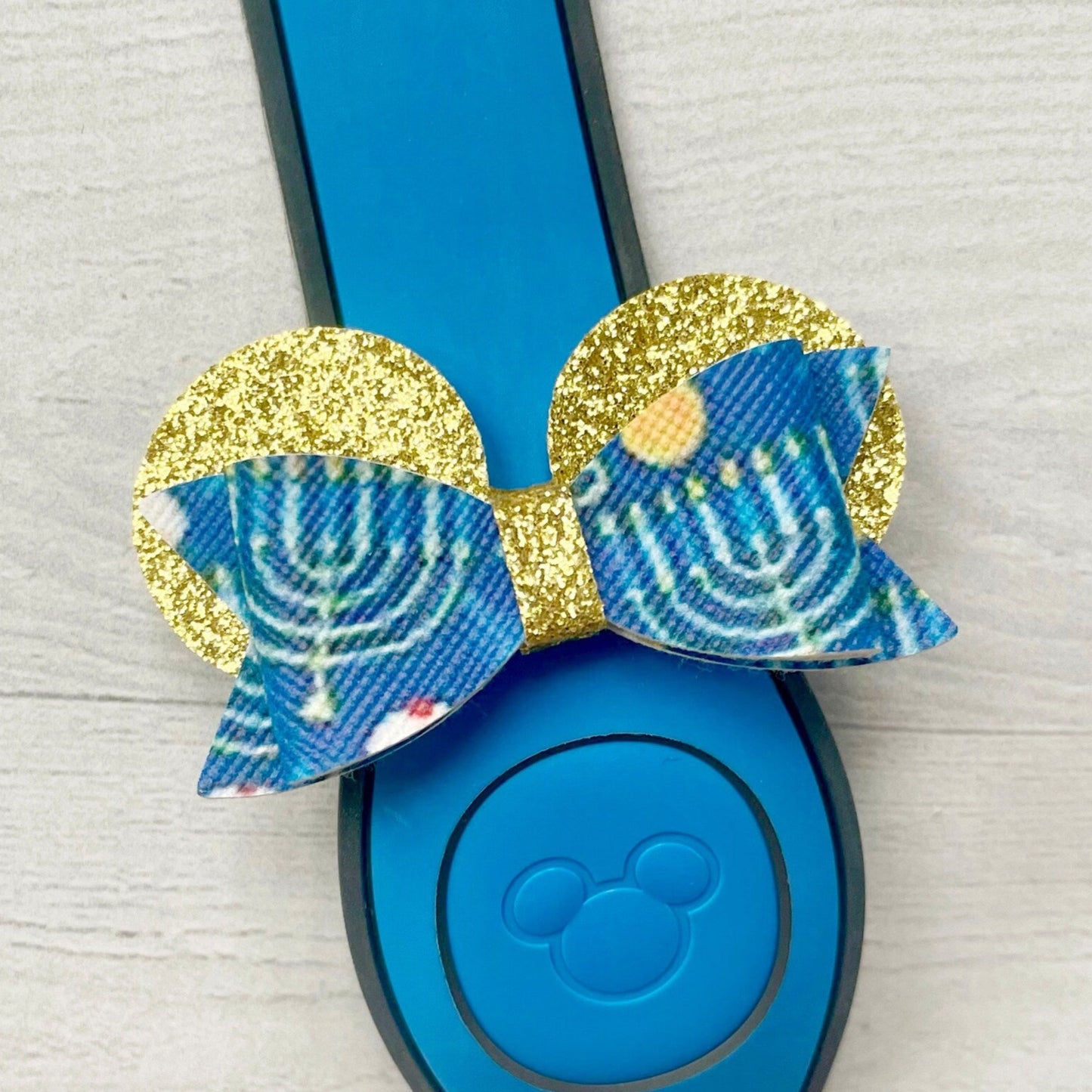 Hanukkah Ear Band Bow