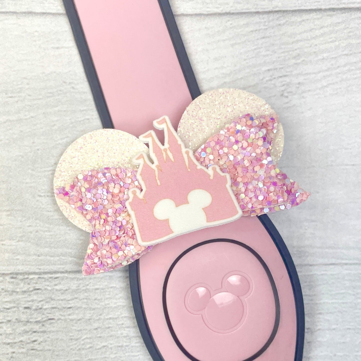 Millennial Pink Castle Ear Band Bow