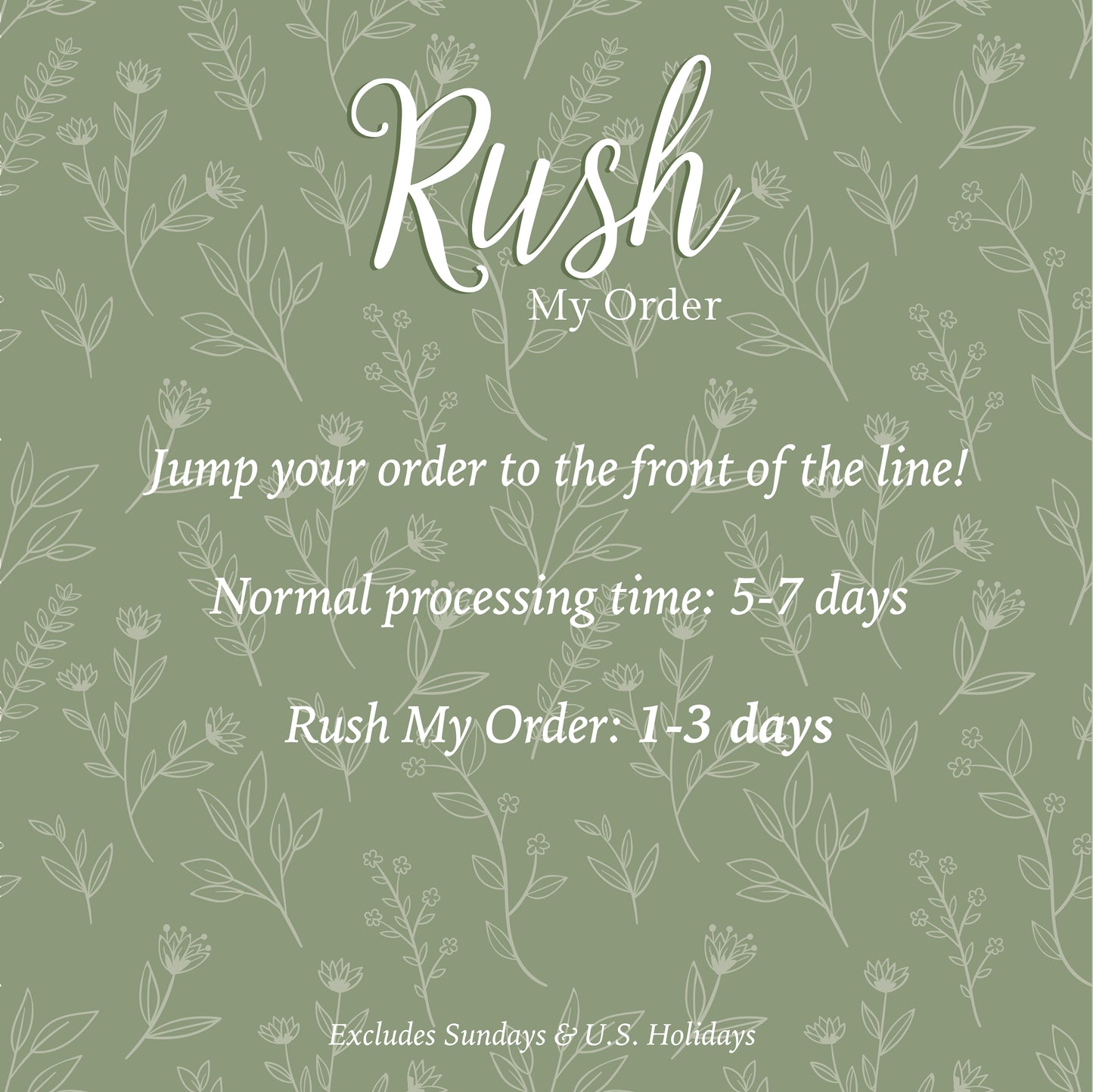 Rush My Order