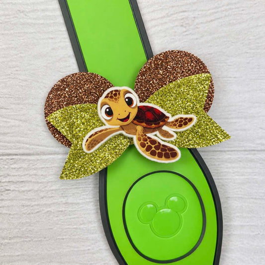 Baby Turtle Squirt Ear Band Bow
