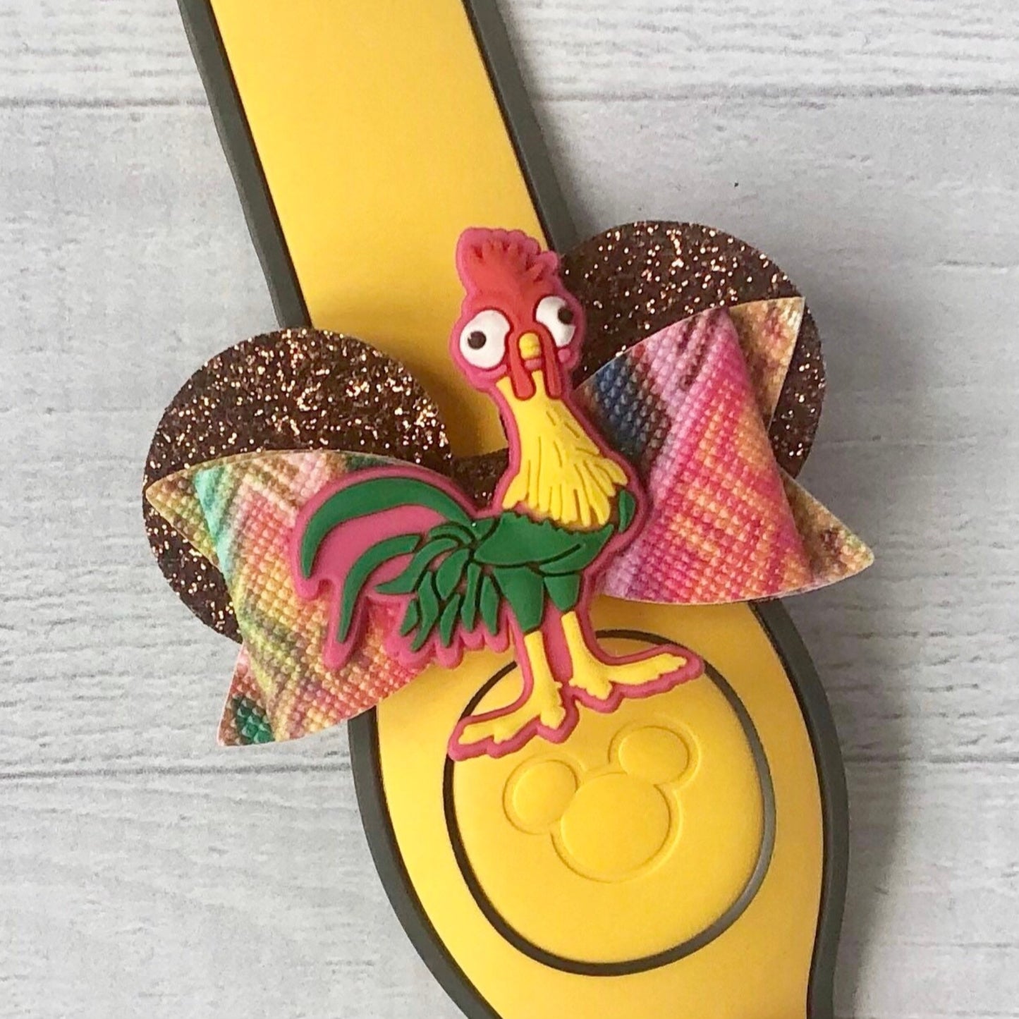 Hawaiian Chicken Ear Band Bow