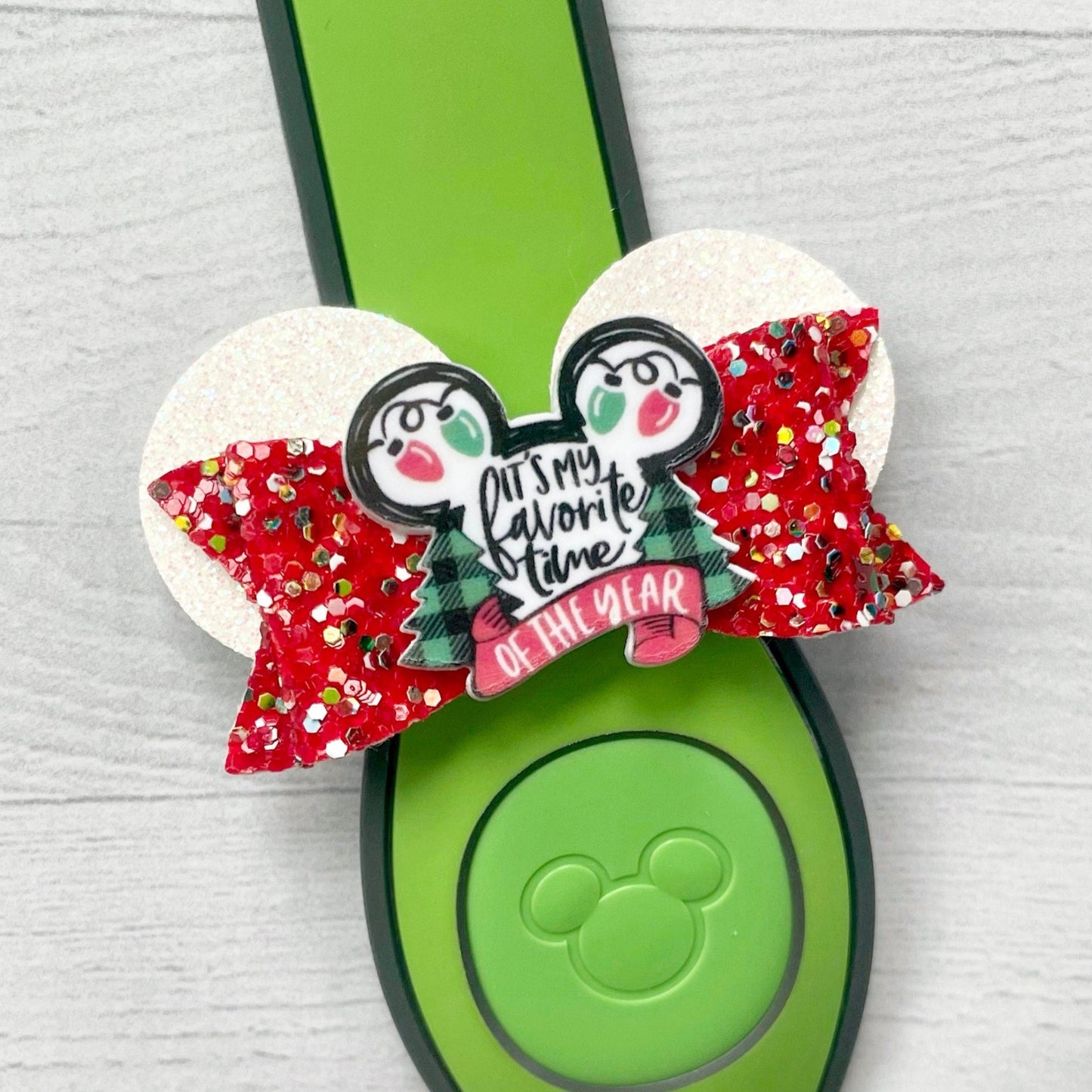 Christmas Confetti Ear Band Bow