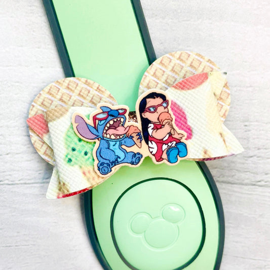 Ice Cream Day Ear Band Bow