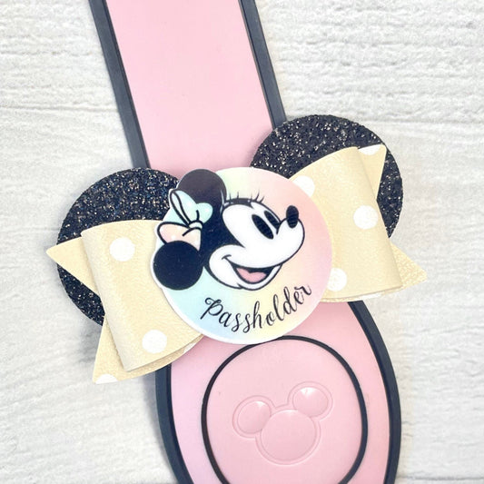 Pastel Passholder Ear Band Bow