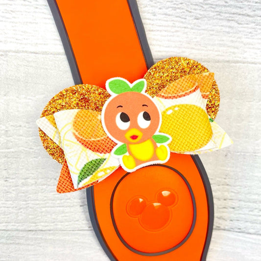 Orange Bird Sipper Ear Band Bow