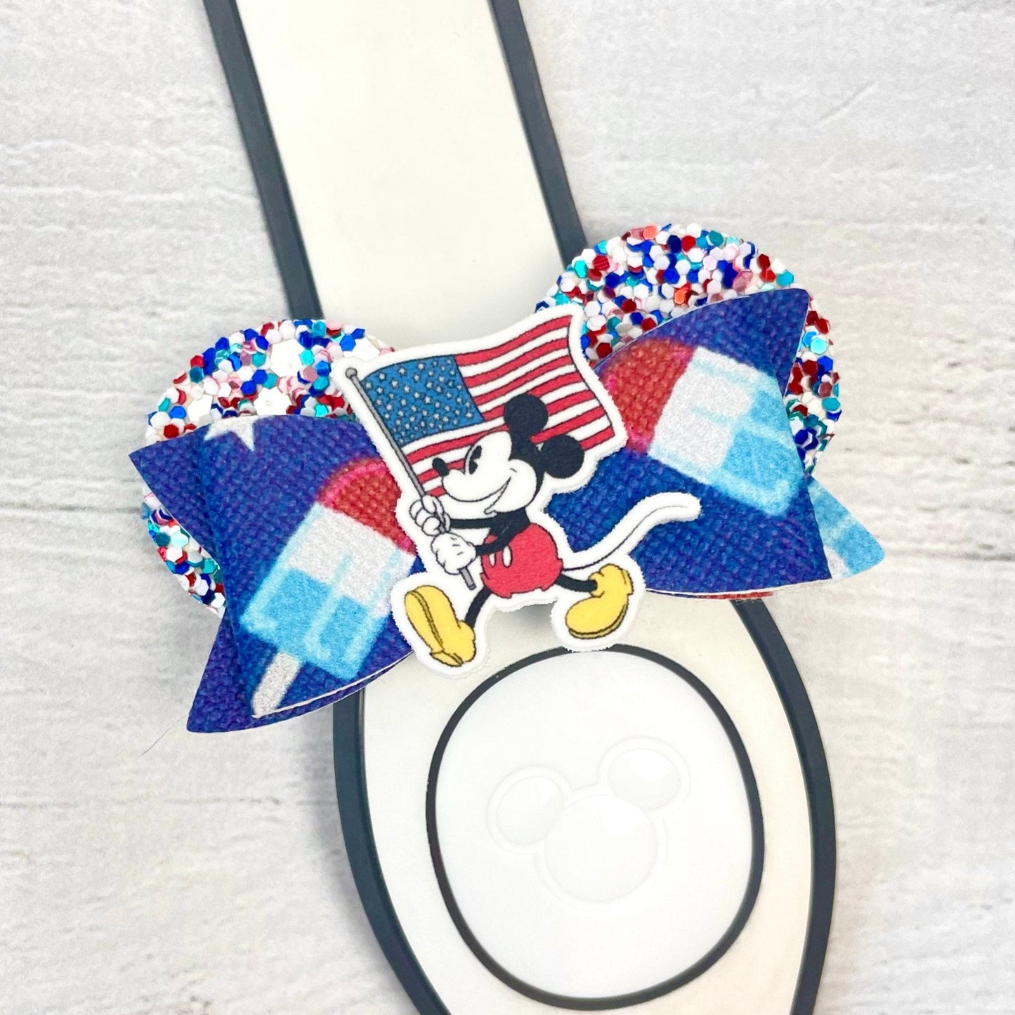 Americana Flag Ear Band Bow