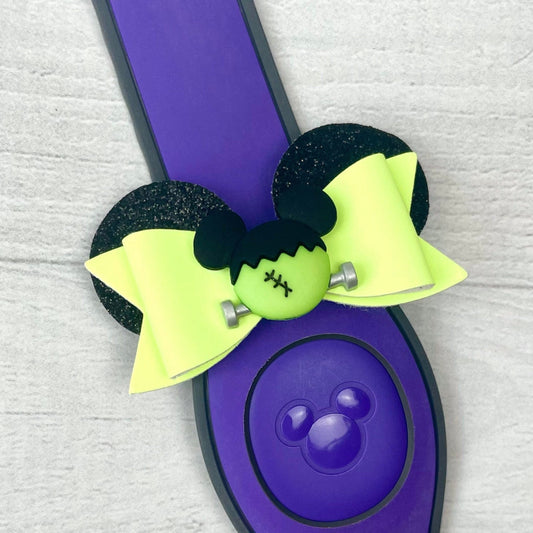 Frankenstein Glow In The Dark Ear Band Bow