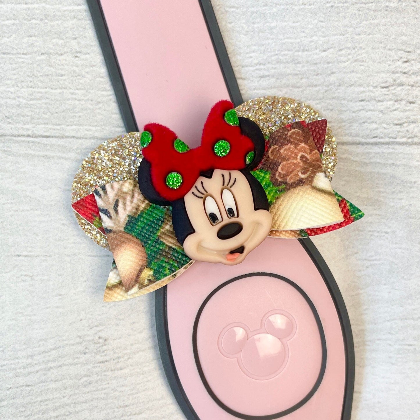 Mrs. Mouse Christmas Ear Band Bow